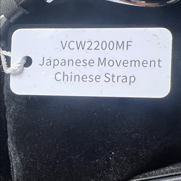 Vince Camuto Aldo Men's Watch w/1.5” Vibrant Blue Dial and Black Leather Band - Picture 5 of 7